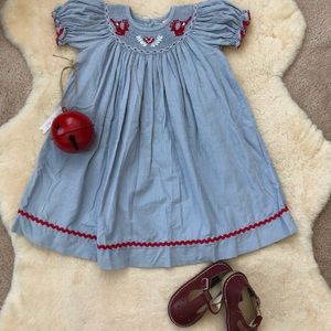 Southern Tots Smocked Christmas Dress